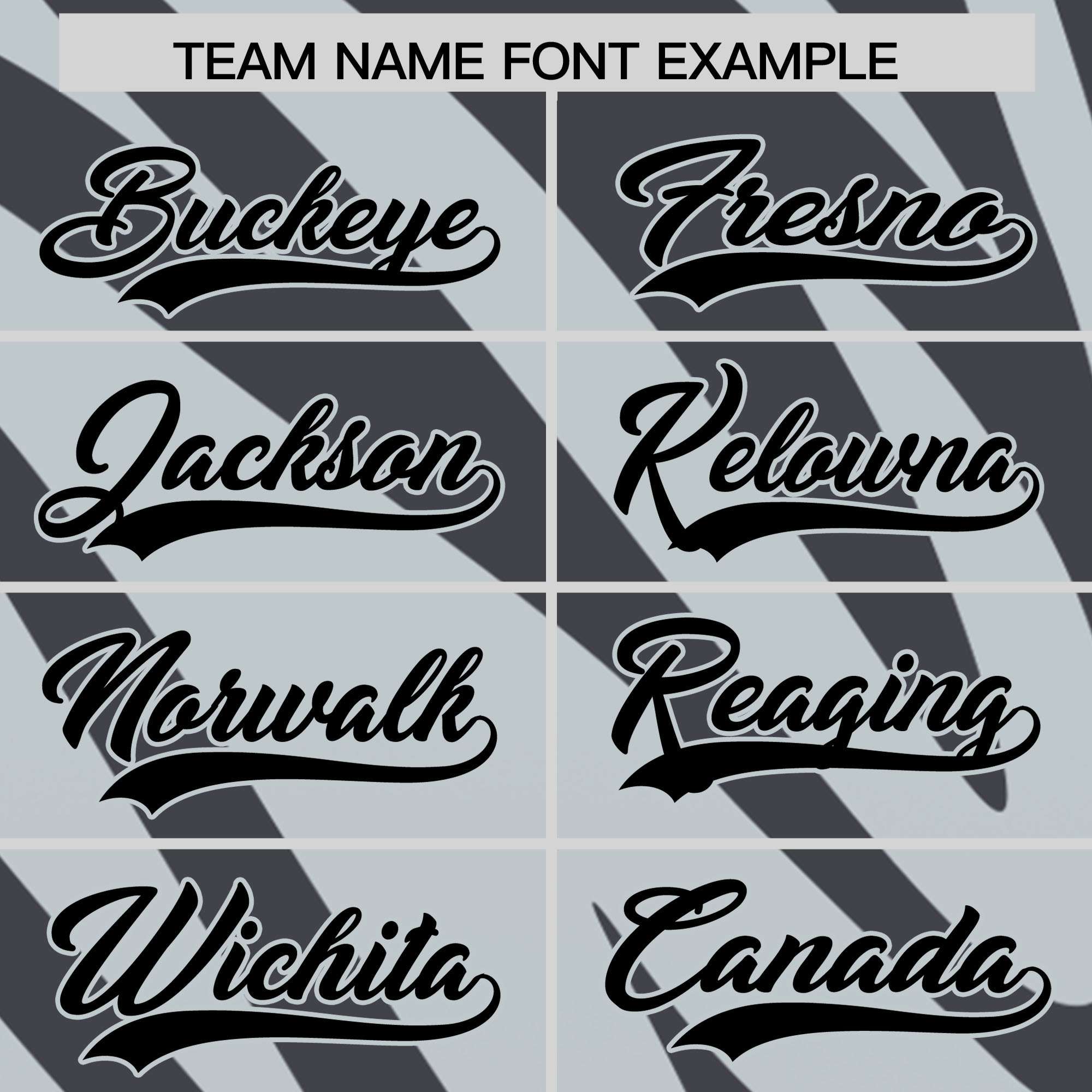 Custom Gray Silver Tiger Stripe Gradient Animal Print Personalized Team Shirt Baseball Jersey