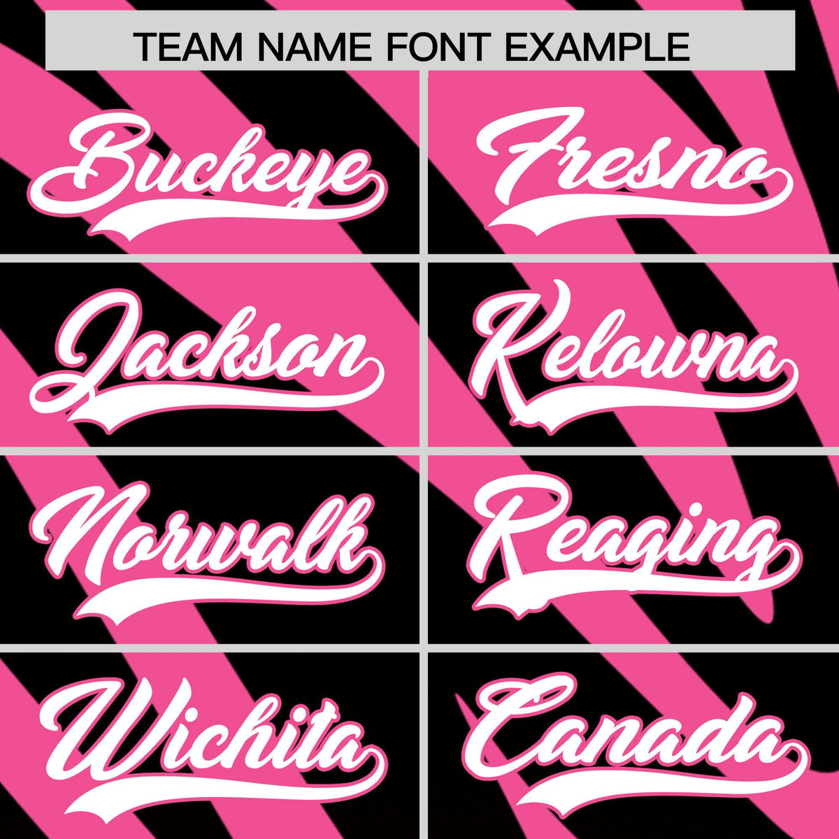 Custom Pink Black Tiger Stripe Gradient Animal Print Personalized Team Shirt Baseball Jersey