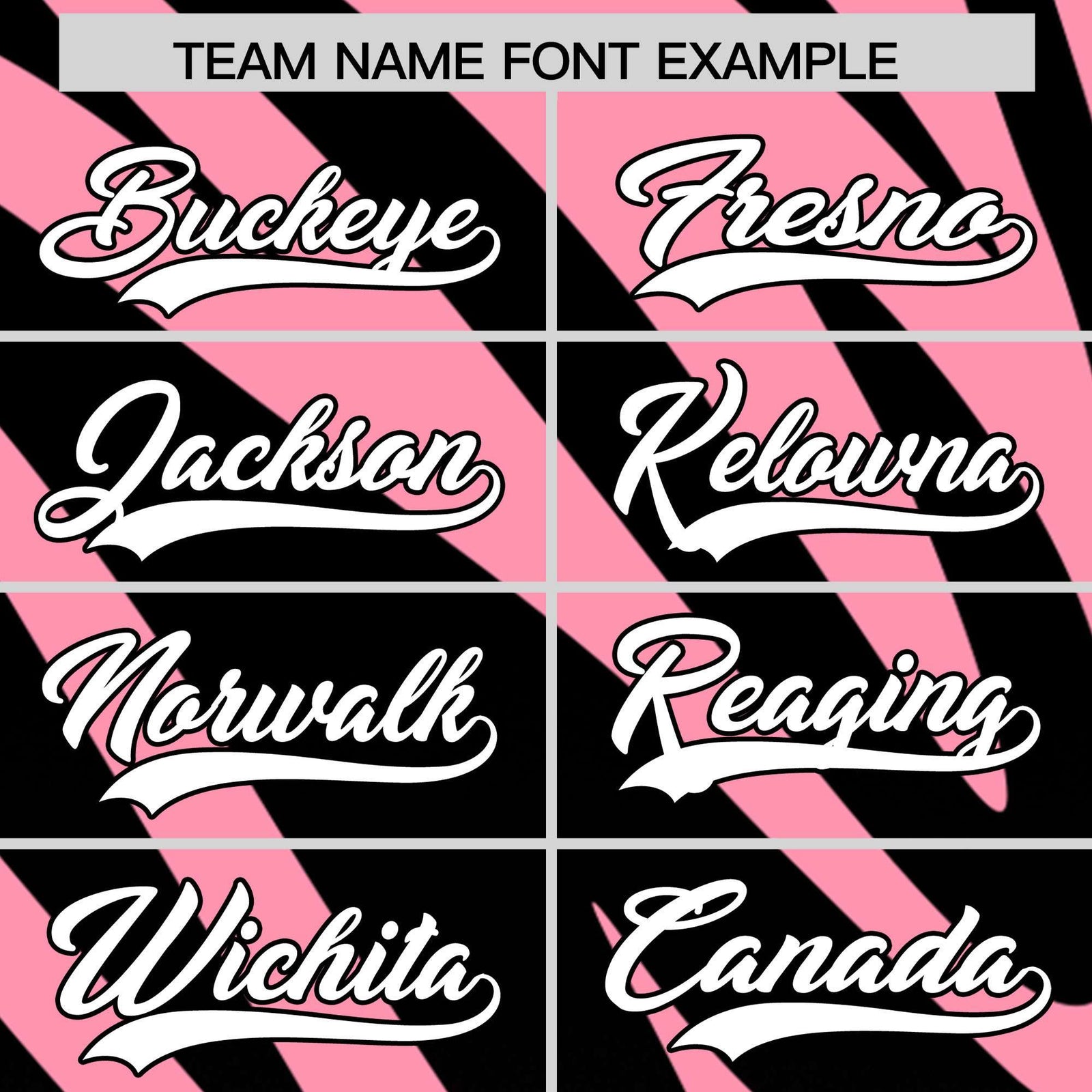 Custom Light Pink Black Tiger Stripe Gradient Animal Print Personalized Team Shirt Baseball Jersey