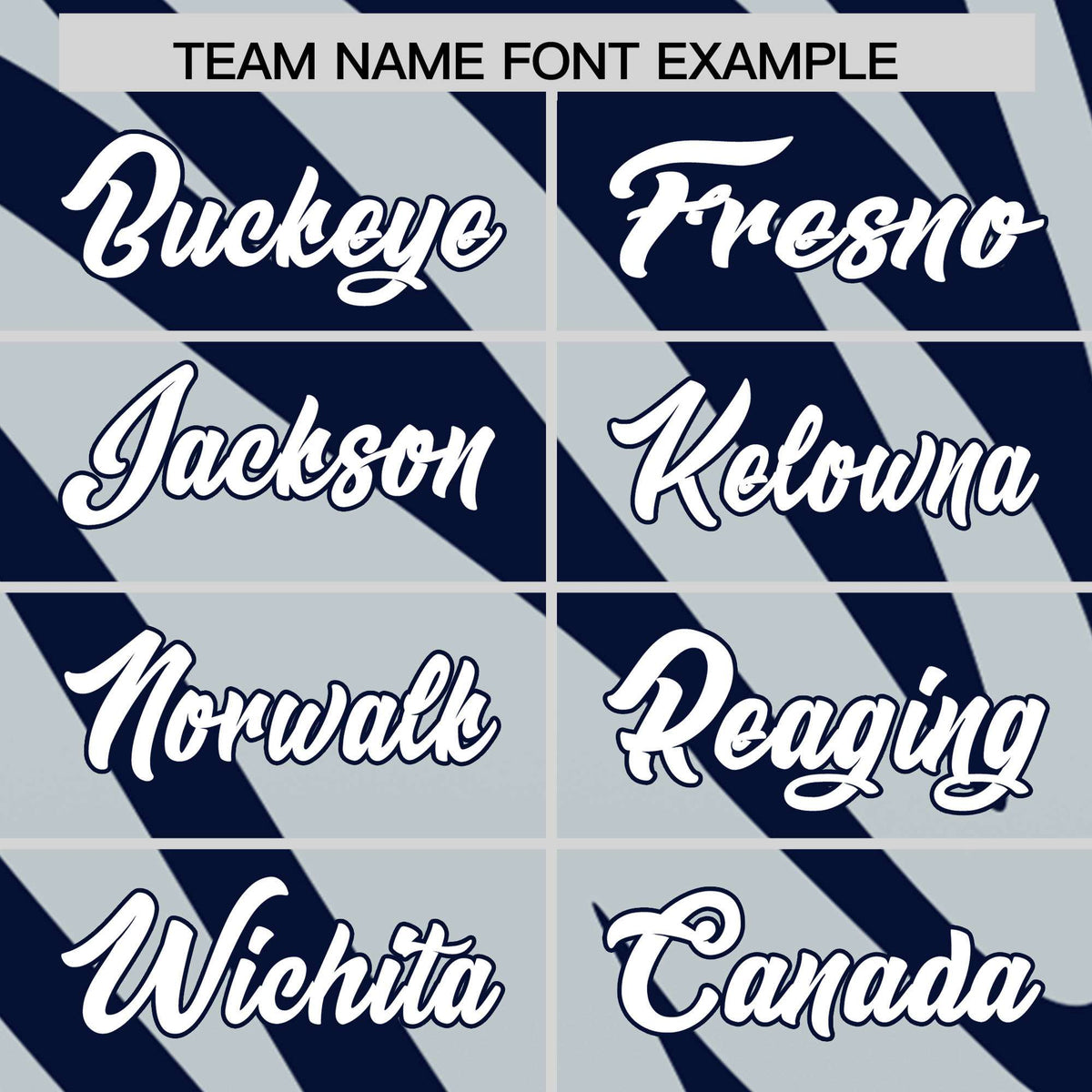 Custom Navy Silver Tiger Stripe Gradient Animal Print Personalized Team Shirt Baseball Jersey