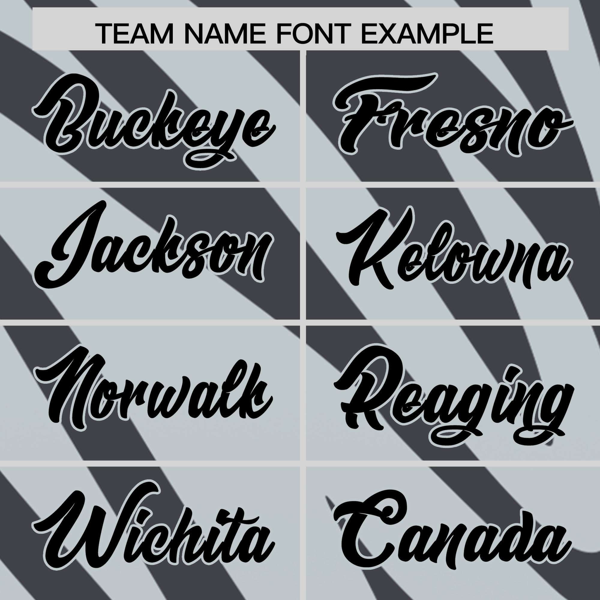 Custom Gray Silver Tiger Stripe Gradient Animal Print Personalized Team Shirt Baseball Jersey