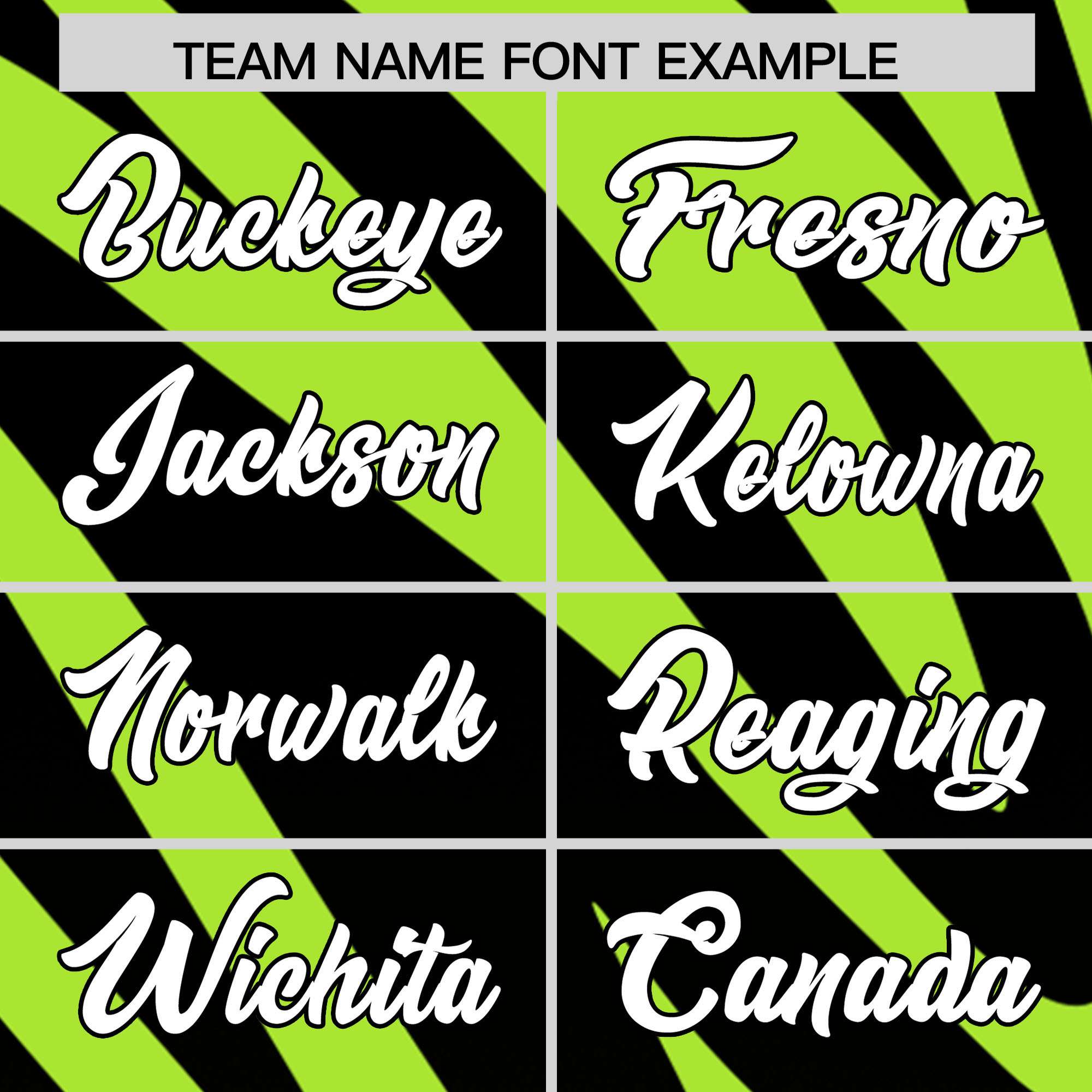 Custom Neon Green Black Tiger Stripe Gradient Animal Print Personalized Team Shirt Baseball Jersey