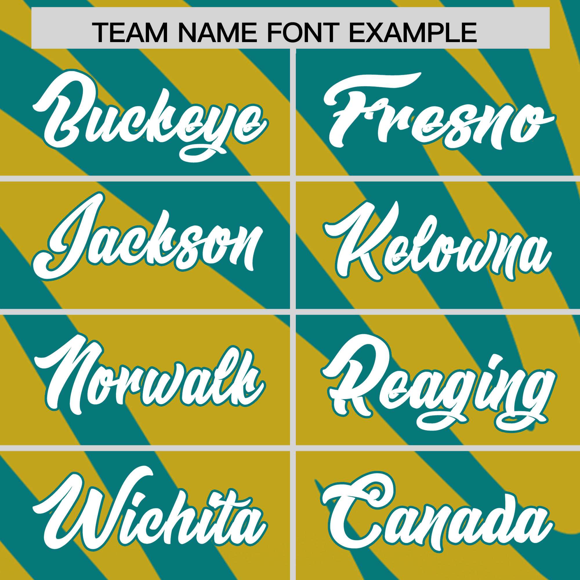 Custom Aqua Old Gold Tiger Stripe Gradient Animal Print Personalized Team Shirt Baseball Jersey