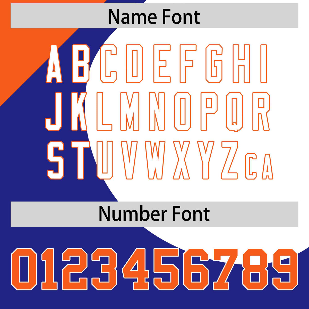 Custom Royal Orange-White Color Block Personalized Half Heart Pattern Authentic Baseball Jersey