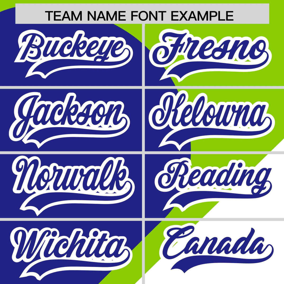 Custom Neon Green Royal-White Color Block Personalized Half Heart Pattern Authentic Baseball Jersey