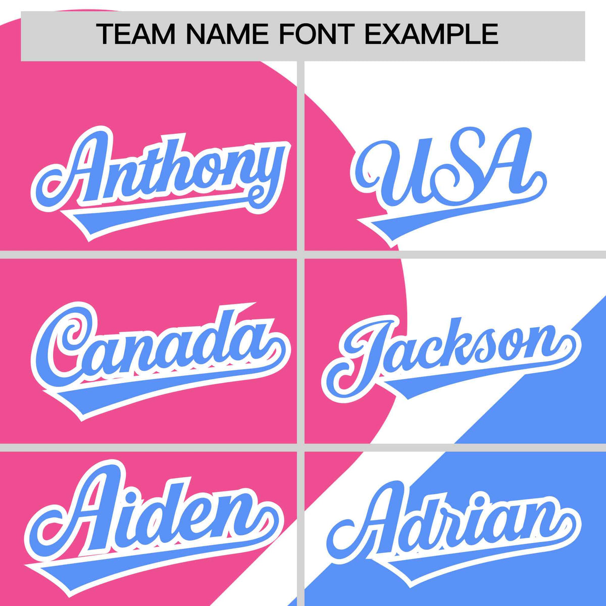 Custom White Pink-Powder Blue Color Block Personalized Half Heart Pattern Authentic Baseball Jersey