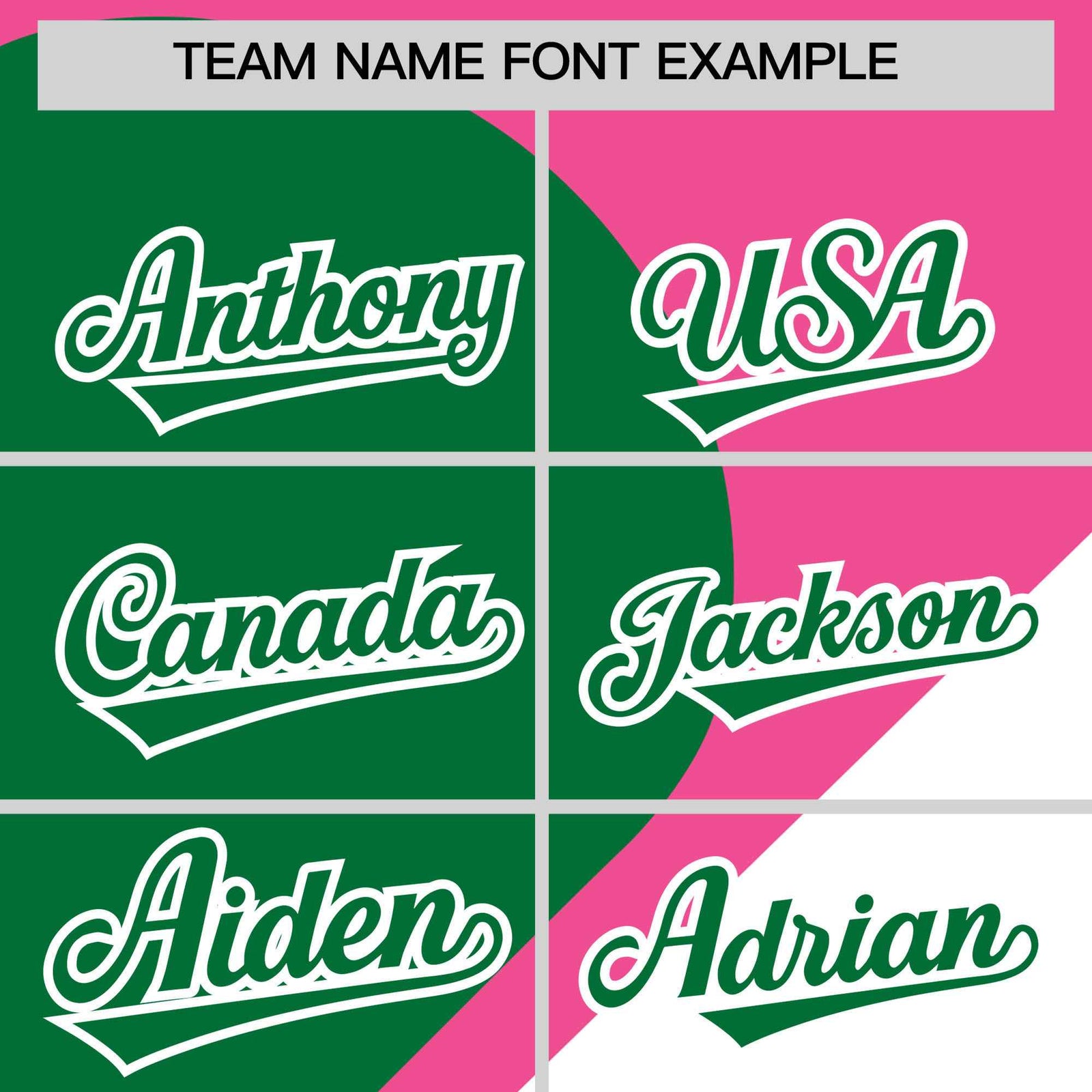 Custom Pink Kelly Green-White Color Block Personalized Half Heart Pattern Authentic Baseball Jersey