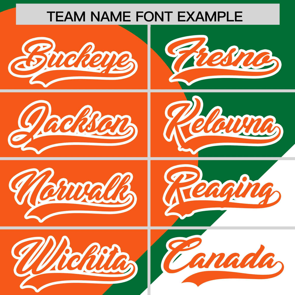 Custom Kelly Green Orange-White Color Block Personalized Half Heart Pattern Authentic Baseball Jersey