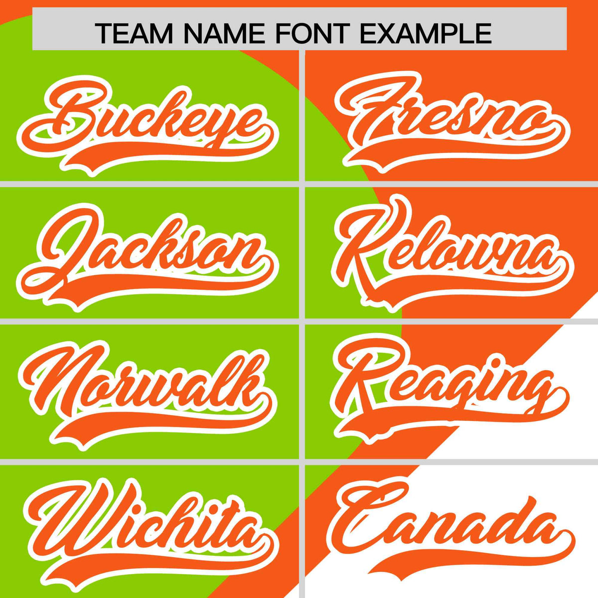 Custom Orange Neon Green-White Color Block Personalized Half Heart Pattern Authentic Baseball Jersey