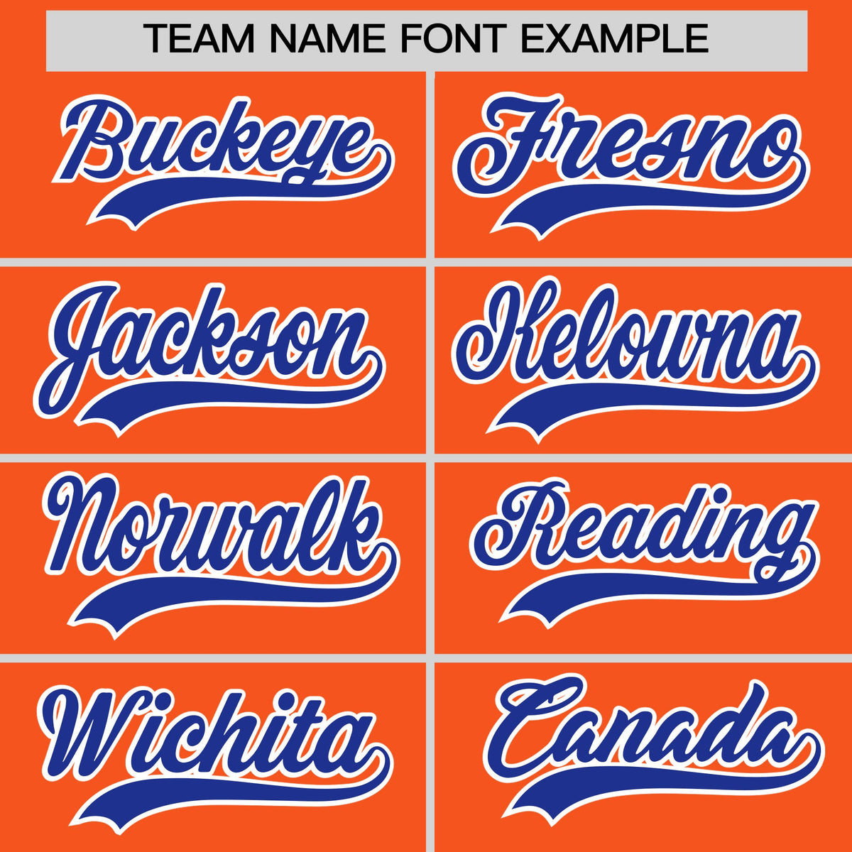 Custom Orange Royal Blue Side Camo Style Personalization Baseball Jersey| KXKSHOP