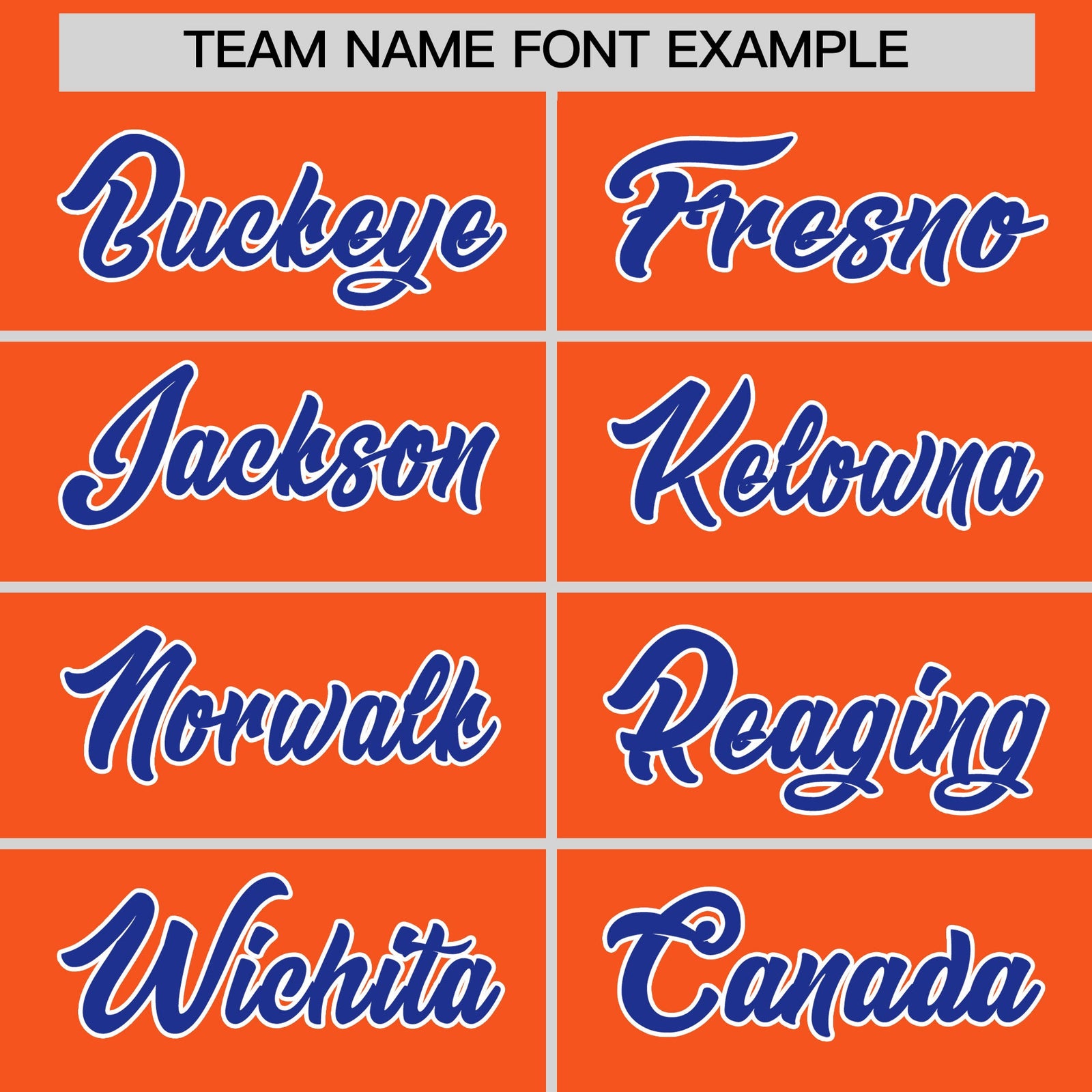 Custom Orange Royal Blue Side Camo Style Personalization Baseball Jersey| KXKSHOP