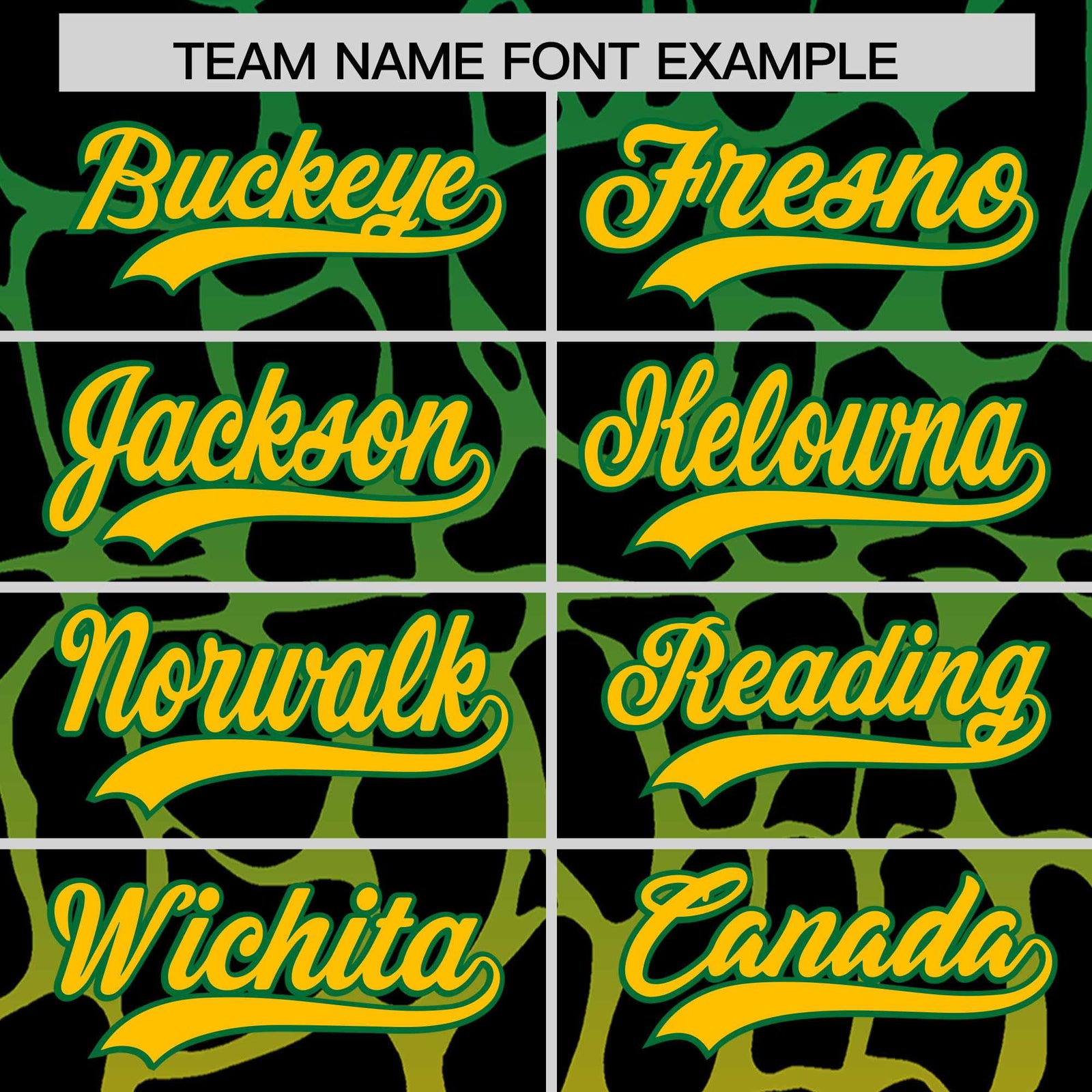 Custom Kelly Green Yellow Giraffe Graffiti Pattern Authentic Baseball Jersey