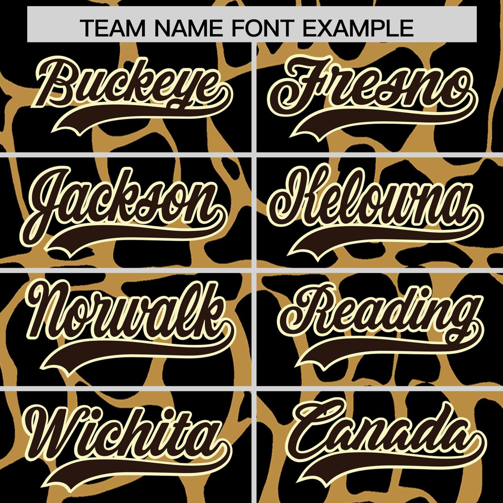 Custom Old Gold Brown Giraffe Graffiti Pattern Authentic Baseball Jersey