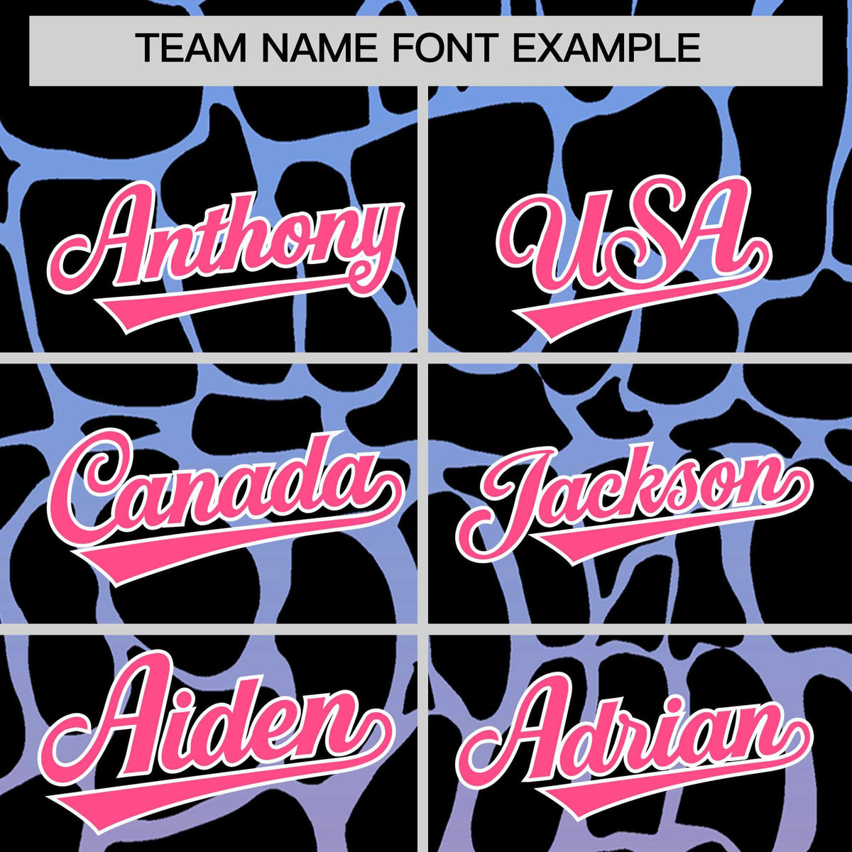 Custom Light Blue Pink Giraffe Graffiti Pattern Authentic Baseball Jersey