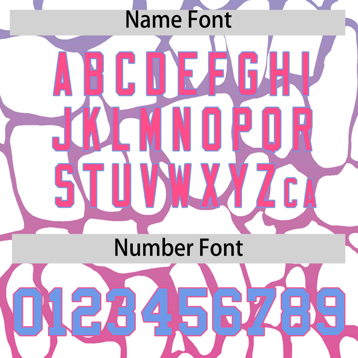 Custom Light Blue Pink Giraffe Graffiti Pattern Authentic Baseball Jersey