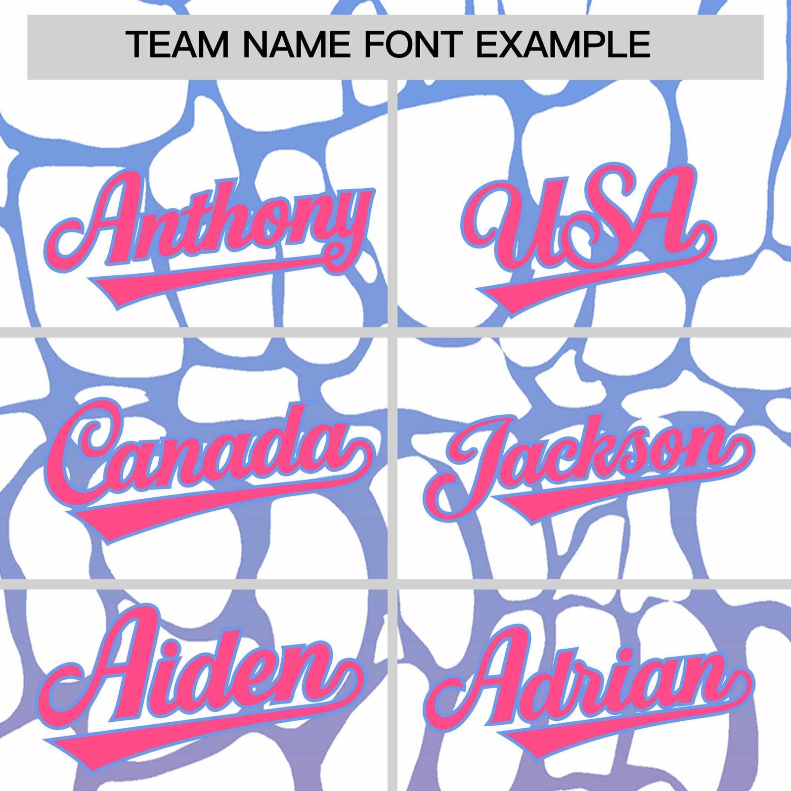 Custom Light Blue Pink Giraffe Graffiti Pattern Authentic Baseball Jersey