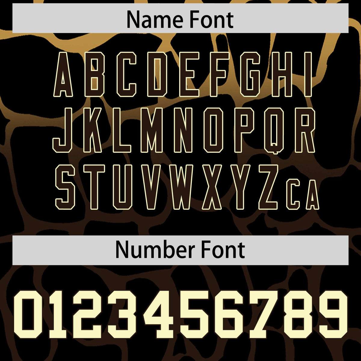 Custom Old Gold Brown Giraffe Graffiti Pattern Authentic Baseball Jersey