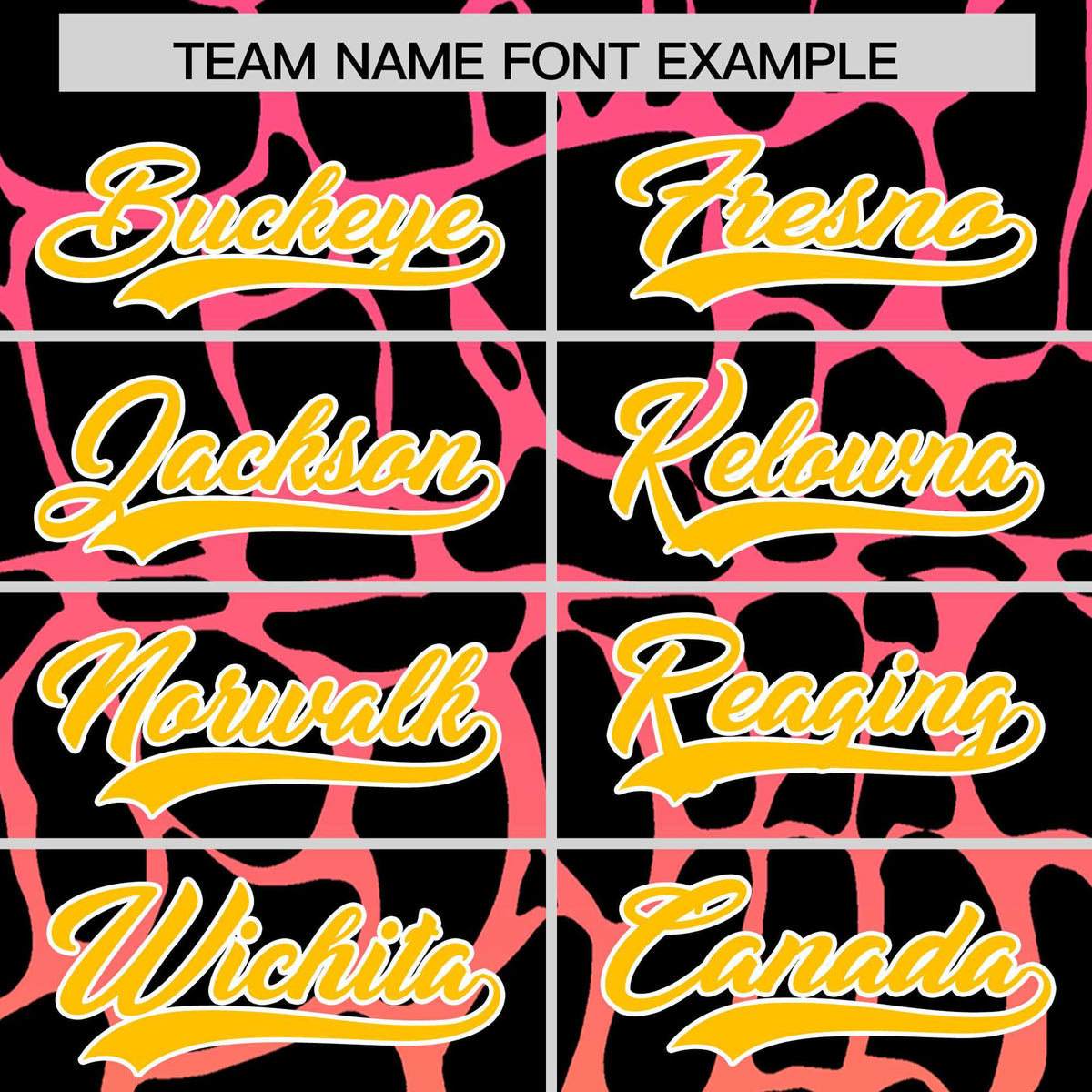 Custom Pink Gold Giraffe Graffiti Pattern Authentic Baseball Jersey