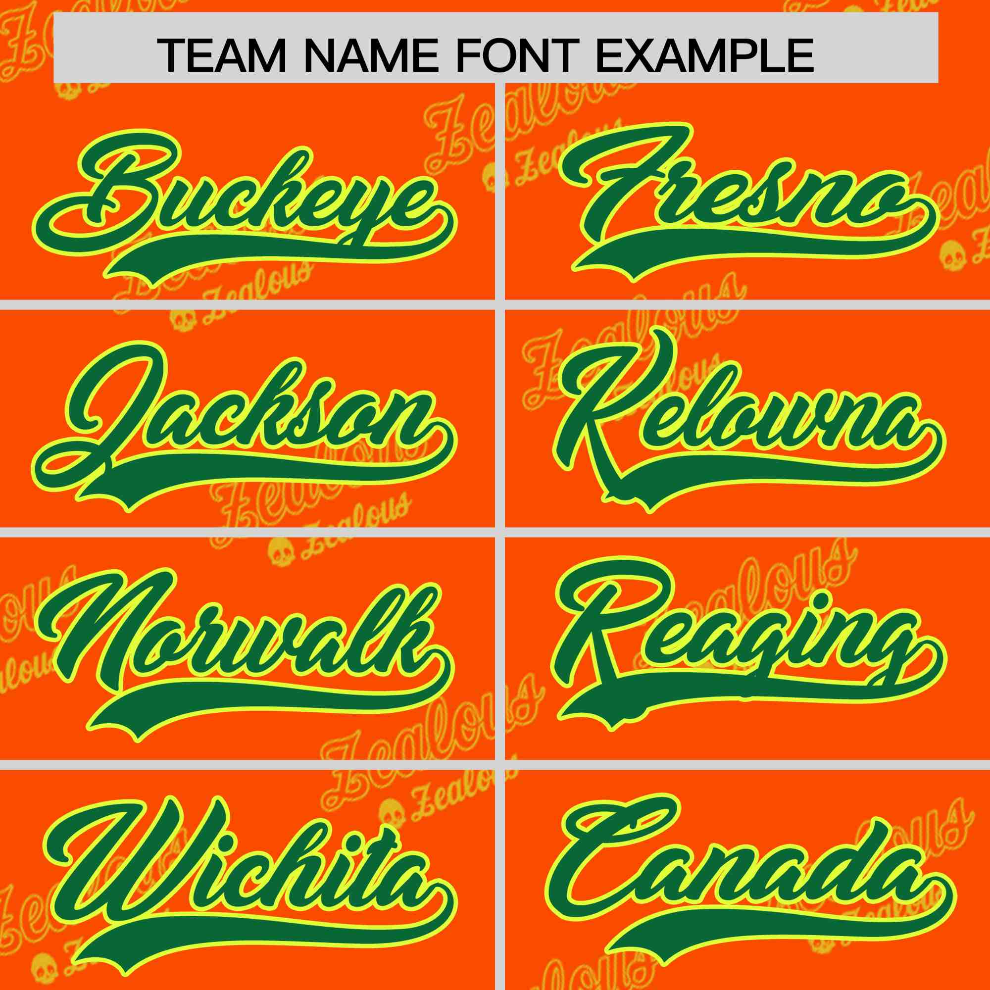 Custom Orange Kelly Green Full Button Text Graffiti Pattern Authentic Baseball Jersey
