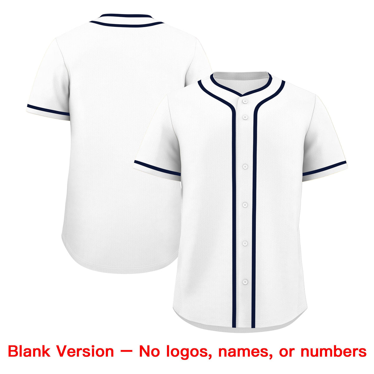 Custom White Navy Classic Style Father's Day Quick Dry Baseball Jersey| KXKSHOP