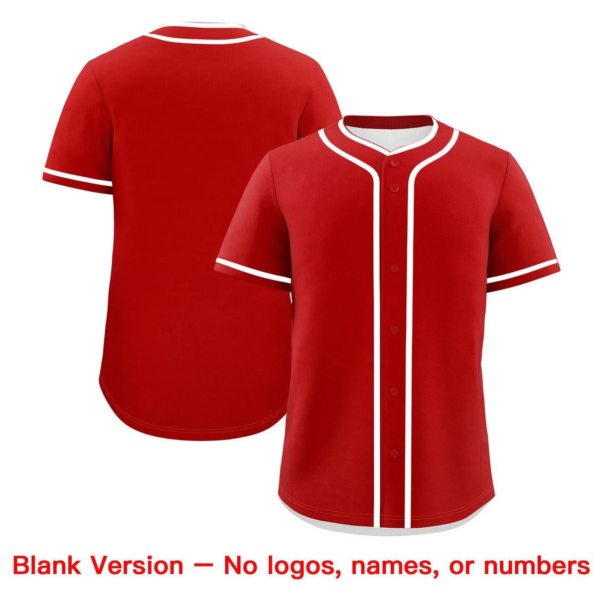 Custom Red White Classic Style Father's Day Quick Dry Baseball Jersey| KXKSHOP
