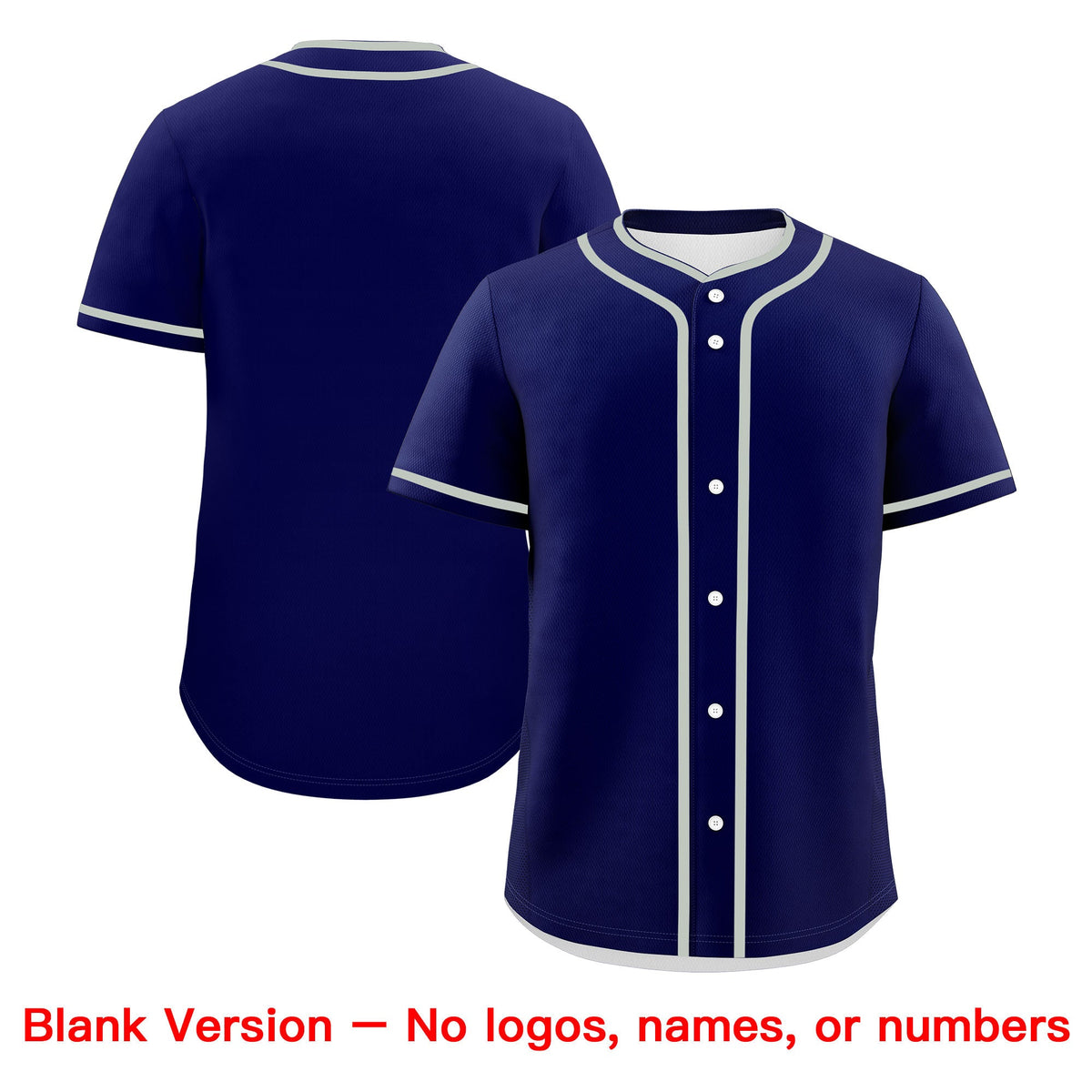 Custom Dark Blue White Classic Style Father's Day Quick Dry Baseball Jersey| KXKSHOP