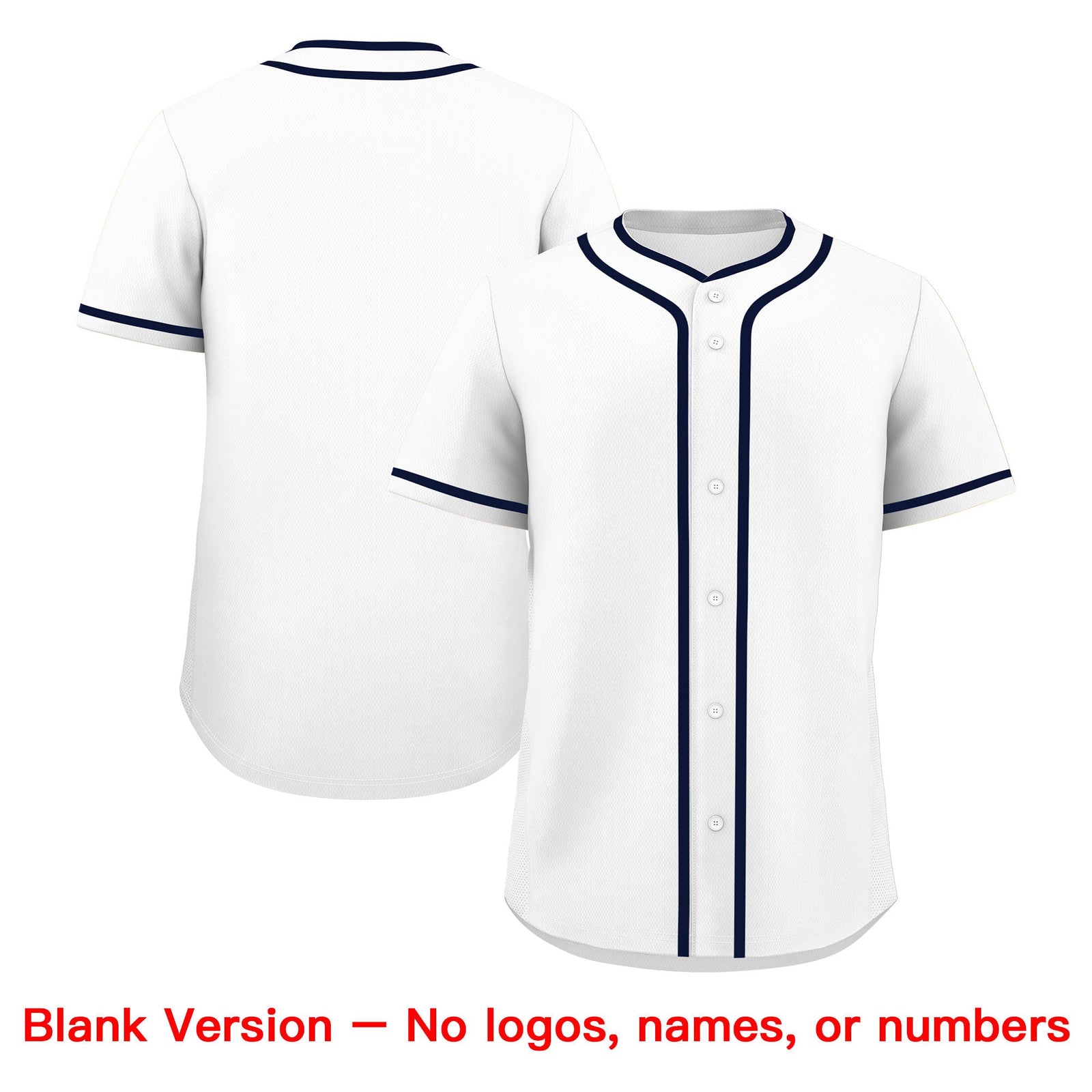Custom White Navy Classic Style Father's Day Quick Dry Baseball Jersey| KXKSHOP