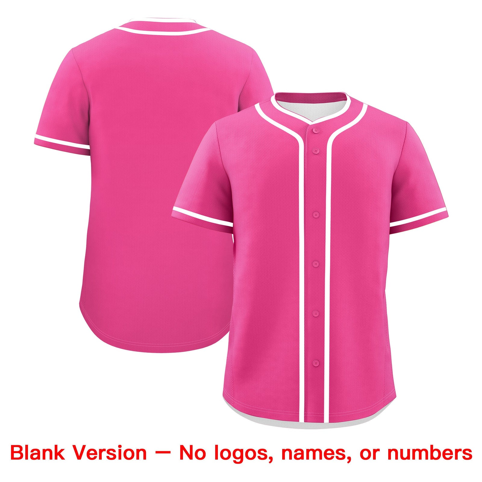 Custom Pink White Classic Style Father's Day Quick Dry Baseball Jersey| KXKSHOP