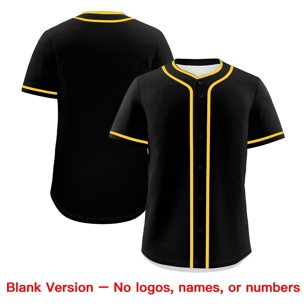 Custom Black Gold White Classic Style Father's Day Quick Dry Baseball Jersey| KXKSHOP