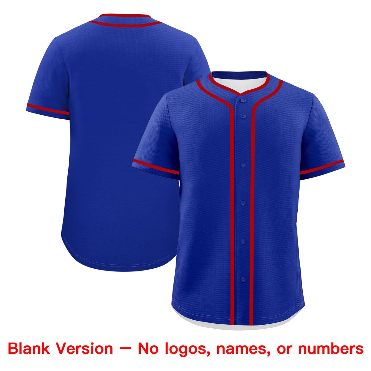 Custom Royal Blue White Red Classic Style Father's Day Quick Dry Baseball Jersey| KXKSHOP