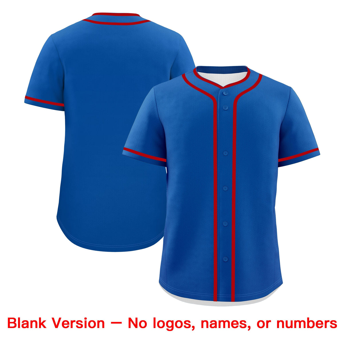 Custom Royal White Red Classic Style Father's Day Quick Dry Baseball Jersey| KXKSHOP
