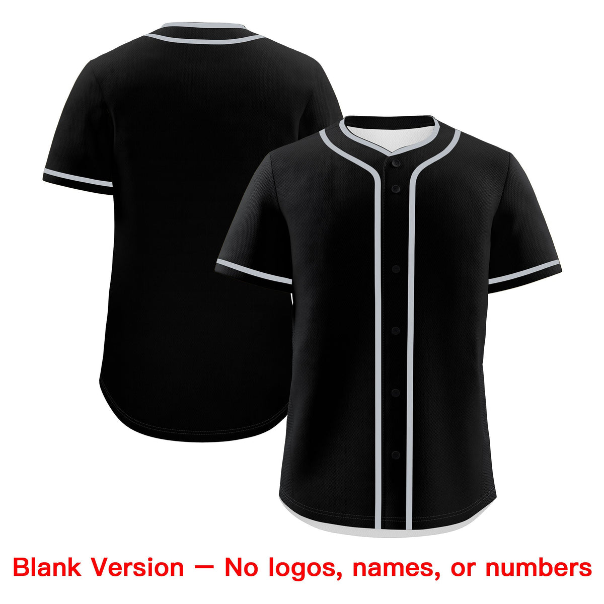 Custom Black White Gray Classic Style Father's Day Quick Dry Baseball Jersey| KXKSHOP