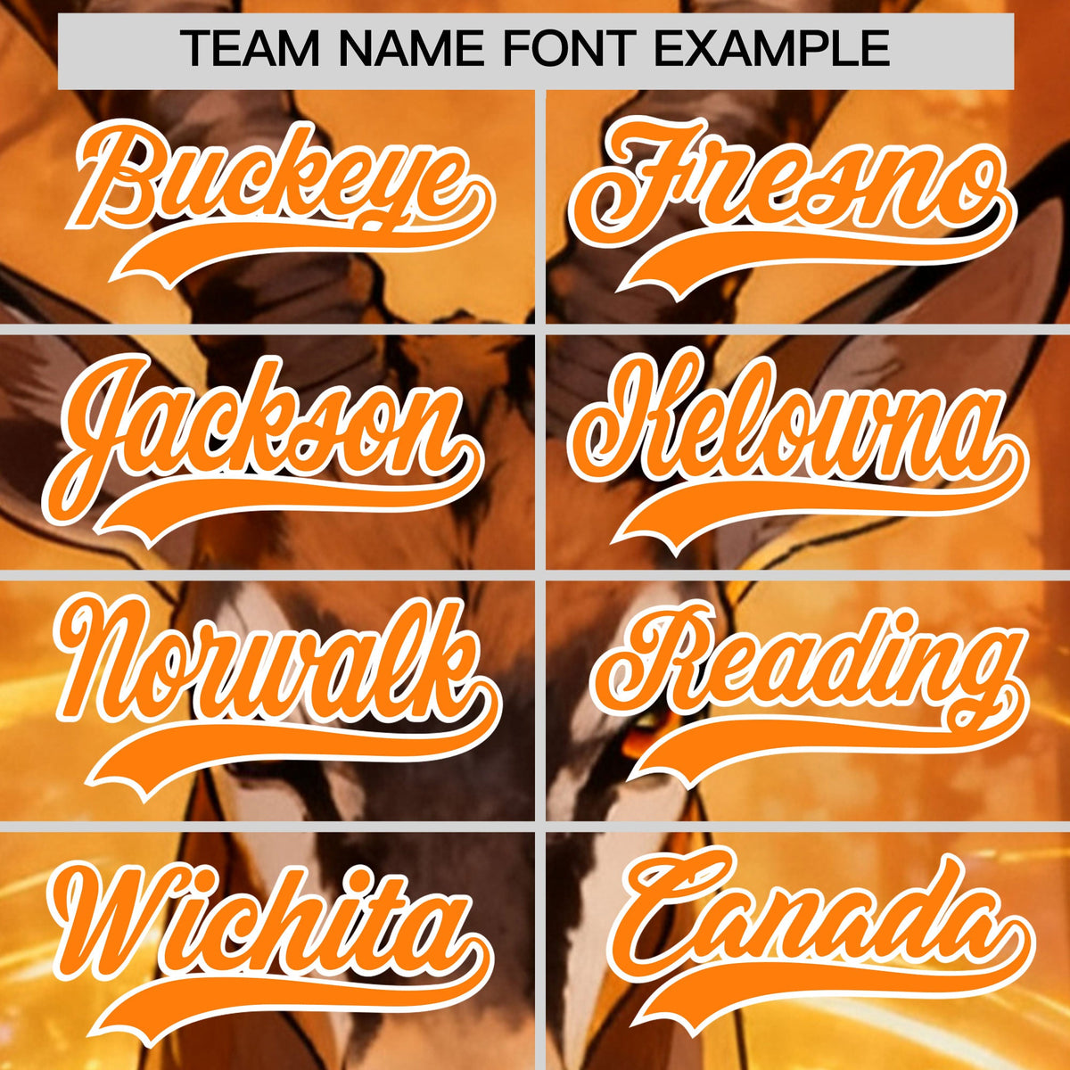 Custom Light Brown Orange White Deer Animal Series Personalization Graffiti Pattern Baseball Jersey| KXKSHOP