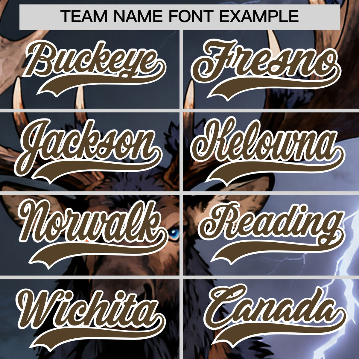 Custom Dark Blue Light Brown White Deer Animal Series Personalization Graffiti Pattern Baseball Jersey| KXKSHOP