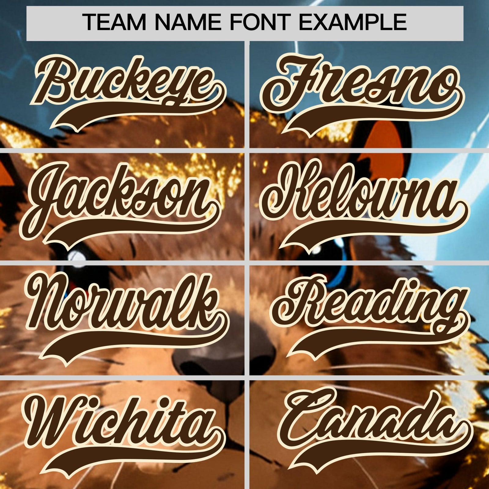Custom Brown Cream Animal Series Personalization Graffiti Pattern Baseball Jersey| KXKSHOP