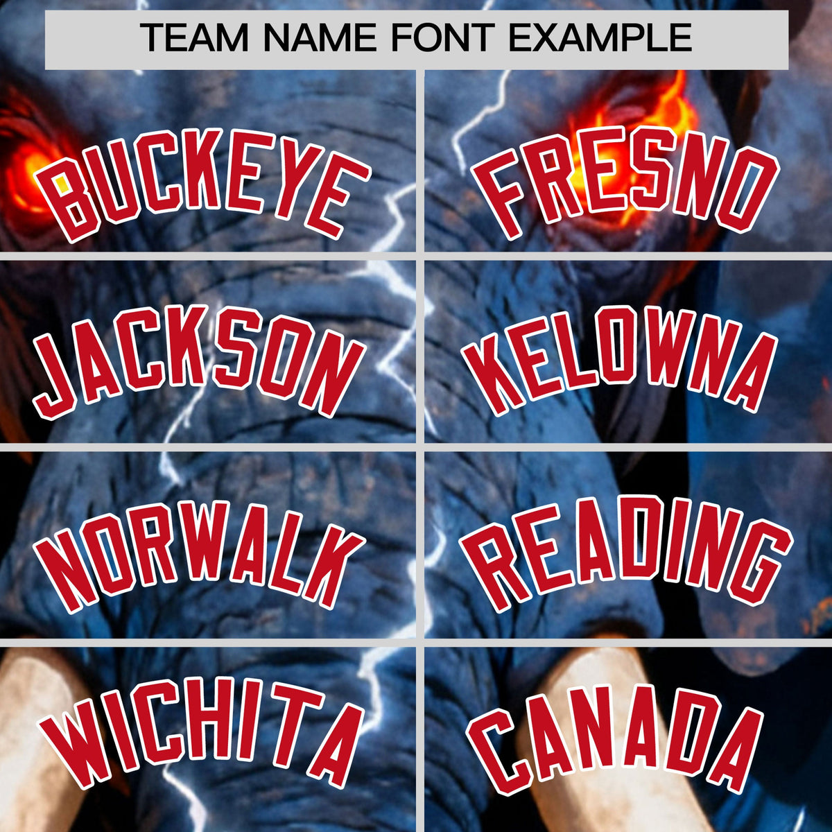 Custom Royal Blue Red White Elephant Animal Series Personalization Graffiti Pattern Baseball Jersey| KXKSHOP