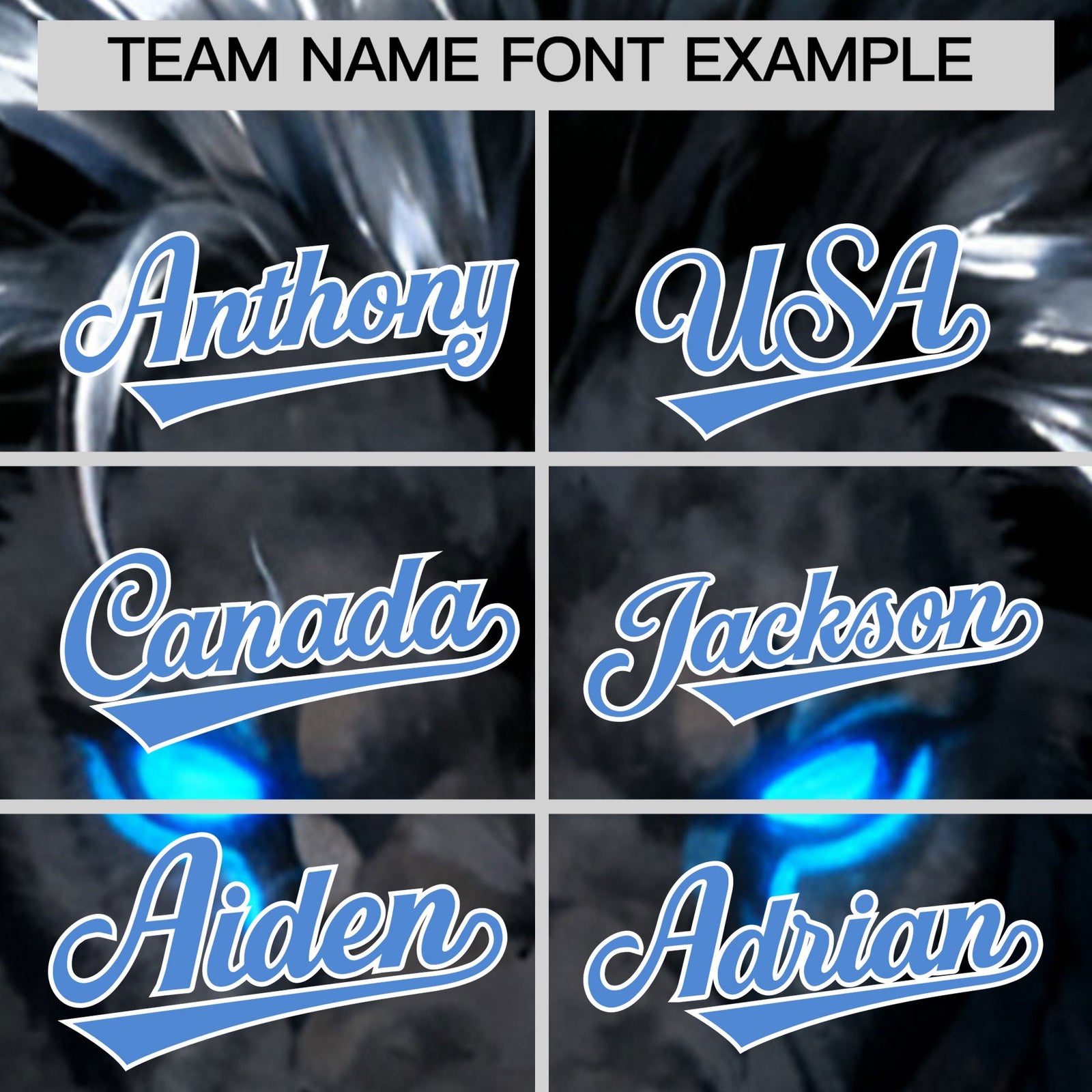 Custom Black Powder Blue White Lion Animal Series Personalization Graffiti Pattern Baseball Jersey| KXKSHOP