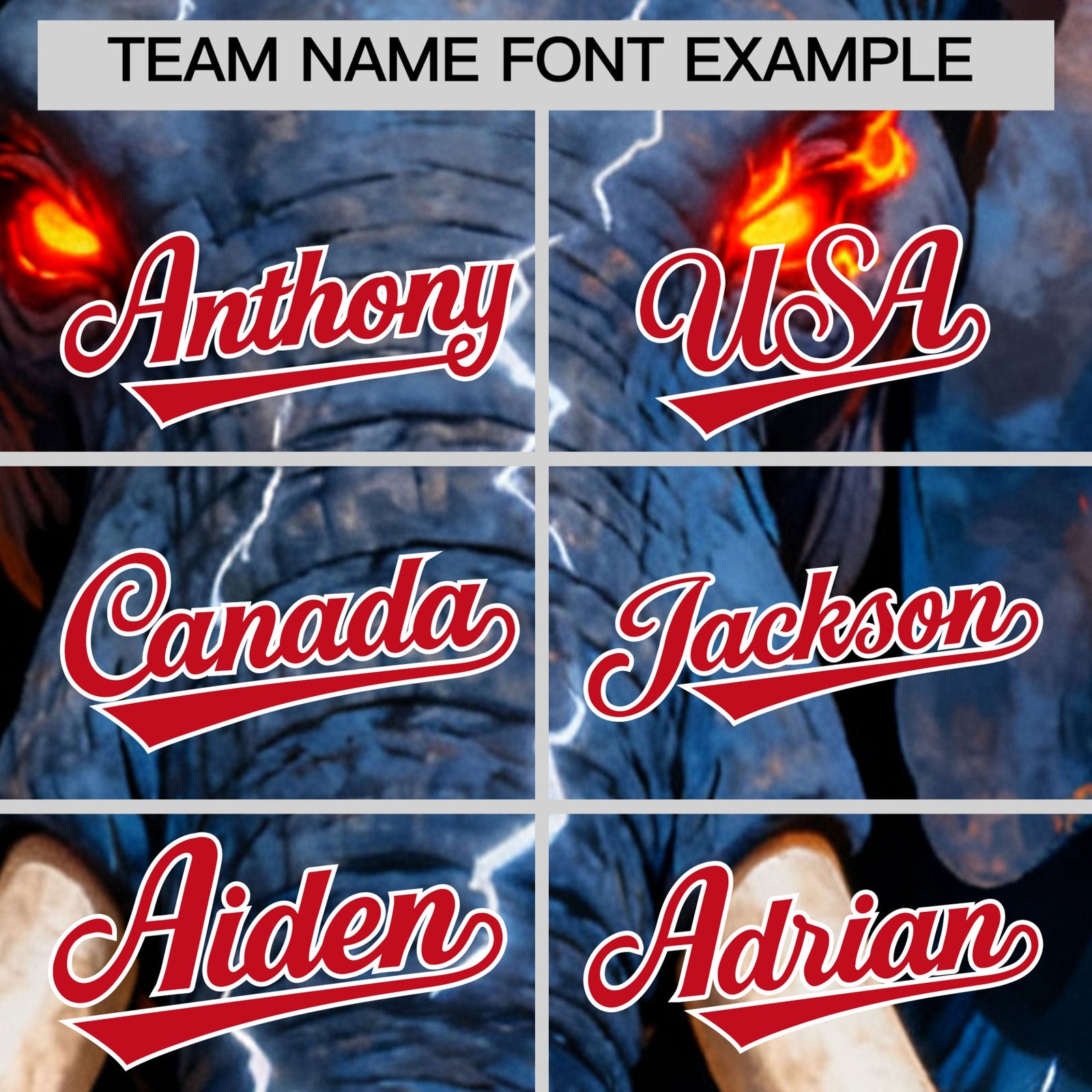 Custom Royal Blue Red White Elephant Animal Series Personalization Graffiti Pattern Baseball Jersey| KXKSHOP