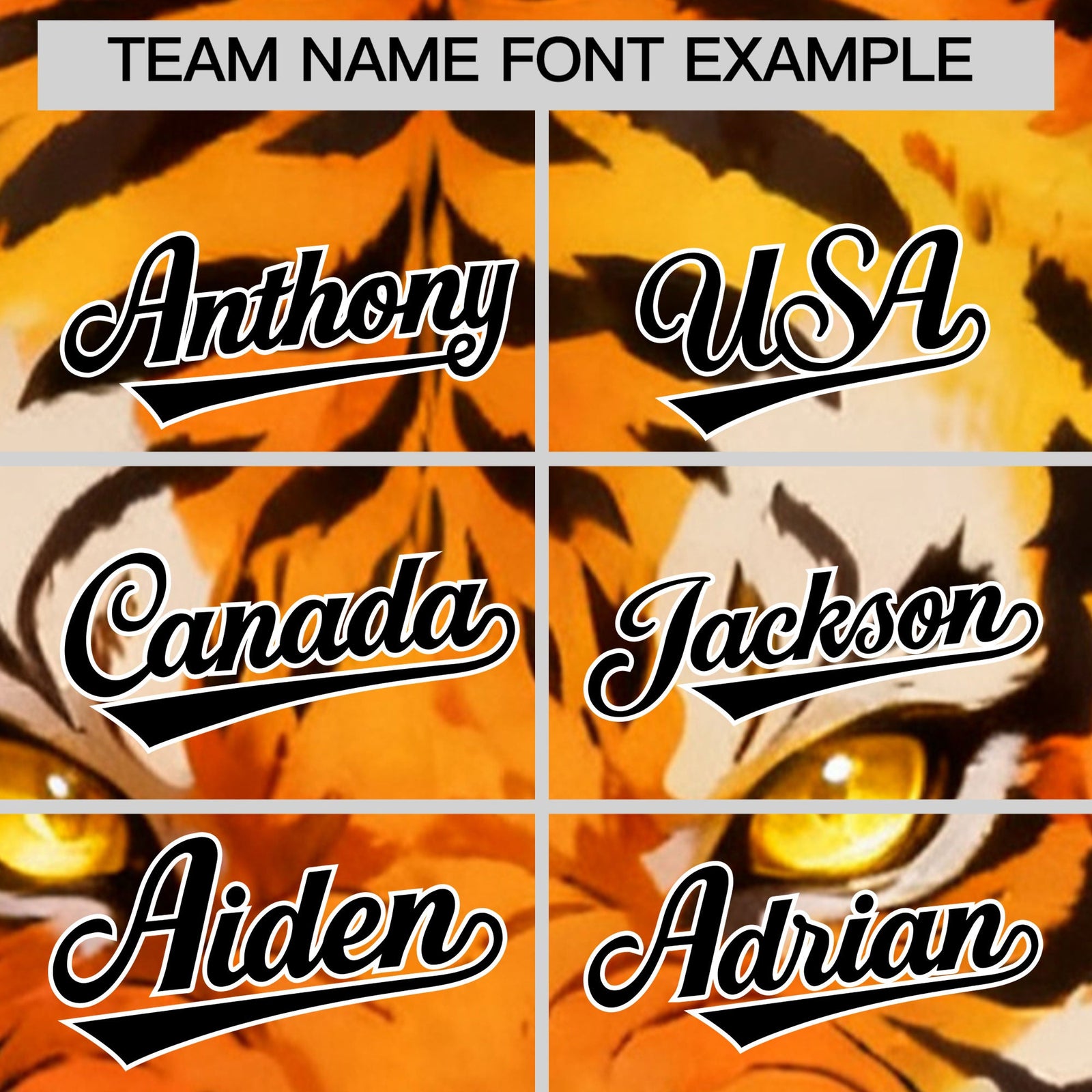 Custom Yellow Black White Tiger Animal Series Personalization Graffiti Pattern Baseball Jersey| KXKSHOP