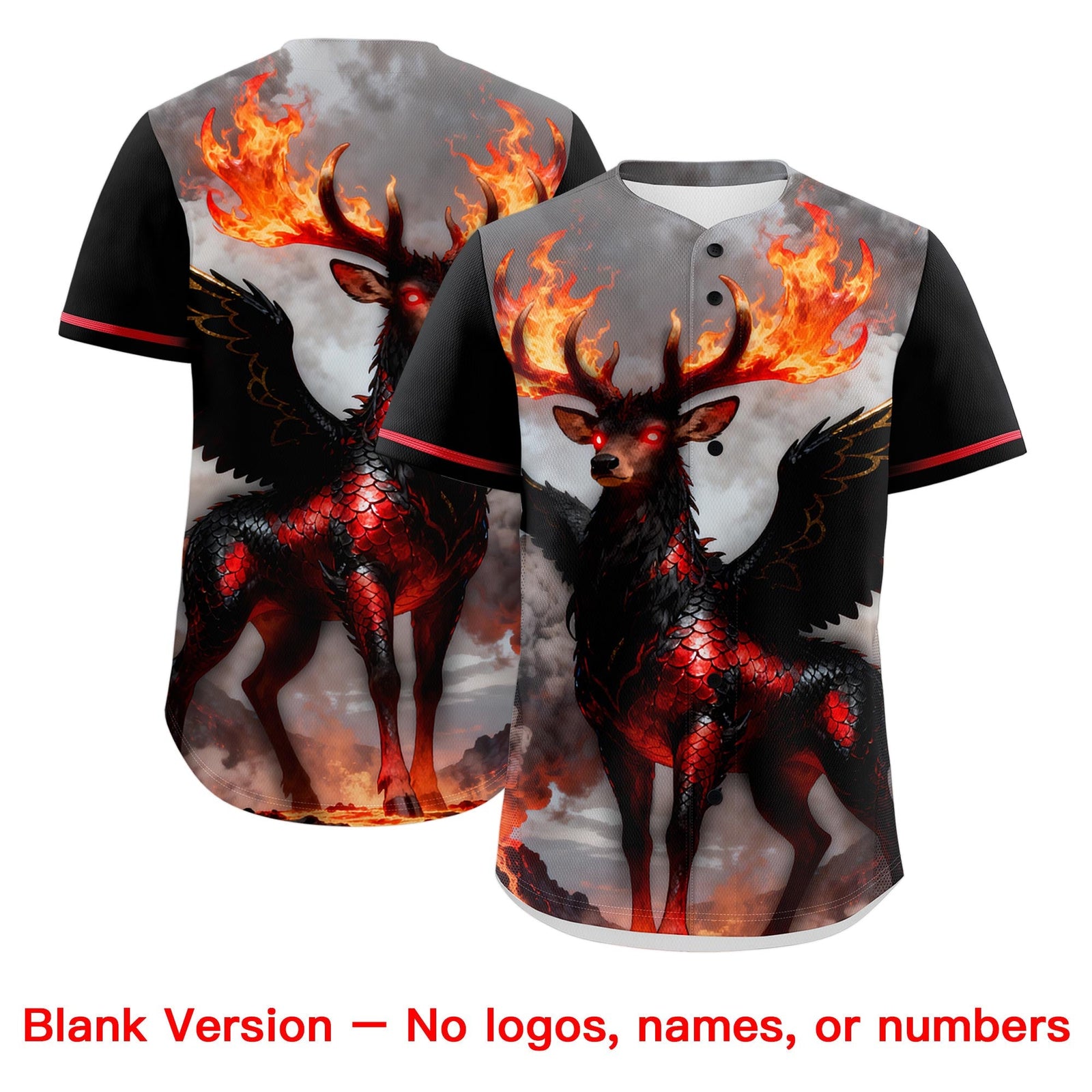 Custom Black Yellow Animal Series Personalization Graffiti Pattern Baseball Jersey| KXKSHOP