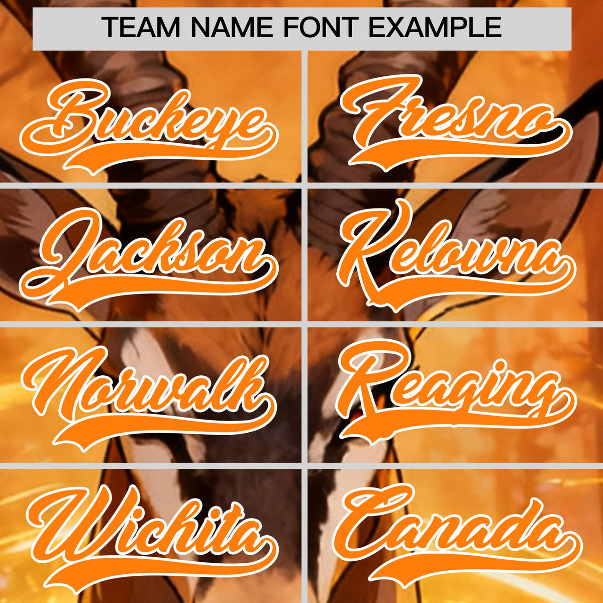 Custom Light Brown Orange White Deer Animal Series Personalization Graffiti Pattern Baseball Jersey| KXKSHOP