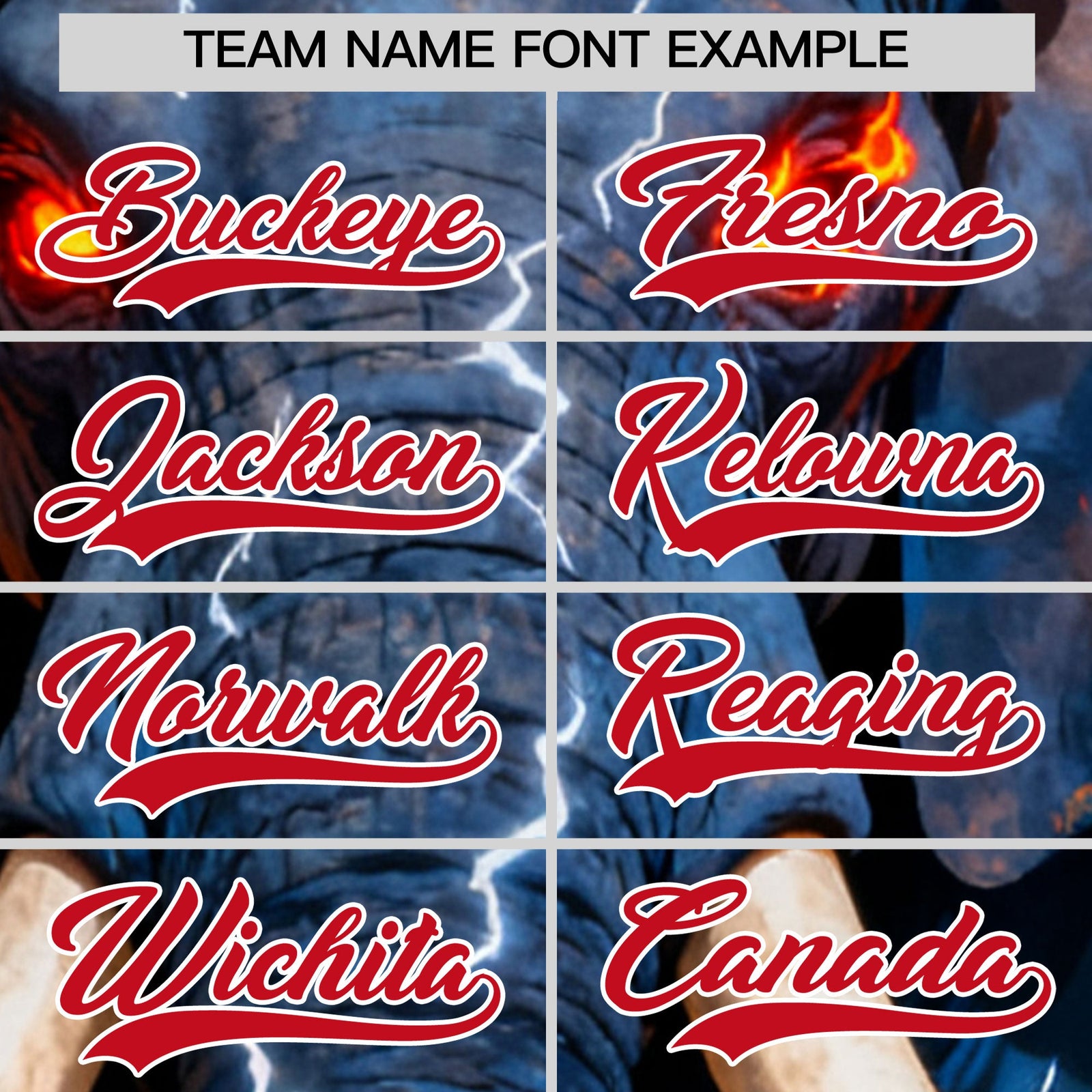 Custom Royal Blue Red White Elephant Animal Series Personalization Graffiti Pattern Baseball Jersey| KXKSHOP
