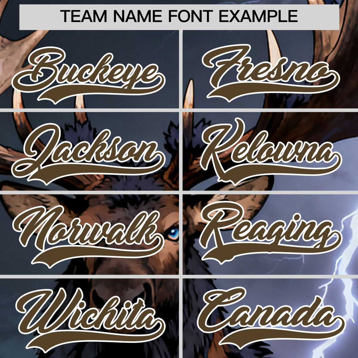 Custom Dark Blue Light Brown White Deer Animal Series Personalization Graffiti Pattern Baseball Jersey| KXKSHOP