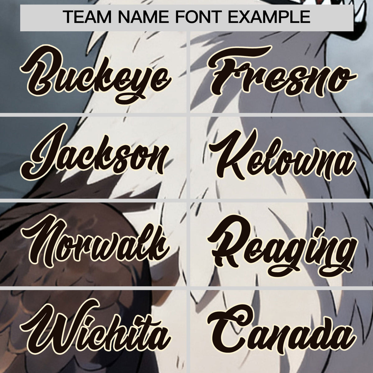 Custom Cream Brown Eagle Animal Series Personalization Graffiti Pattern Baseball Jersey| KXKSHOP