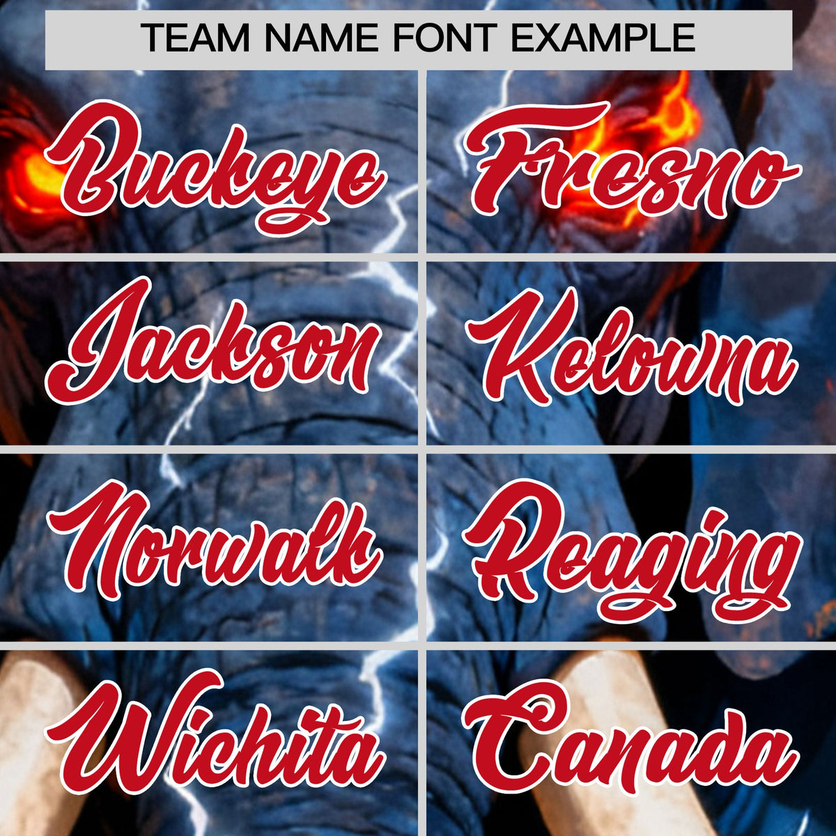 Custom Royal Blue Red White Elephant Animal Series Personalization Graffiti Pattern Baseball Jersey| KXKSHOP