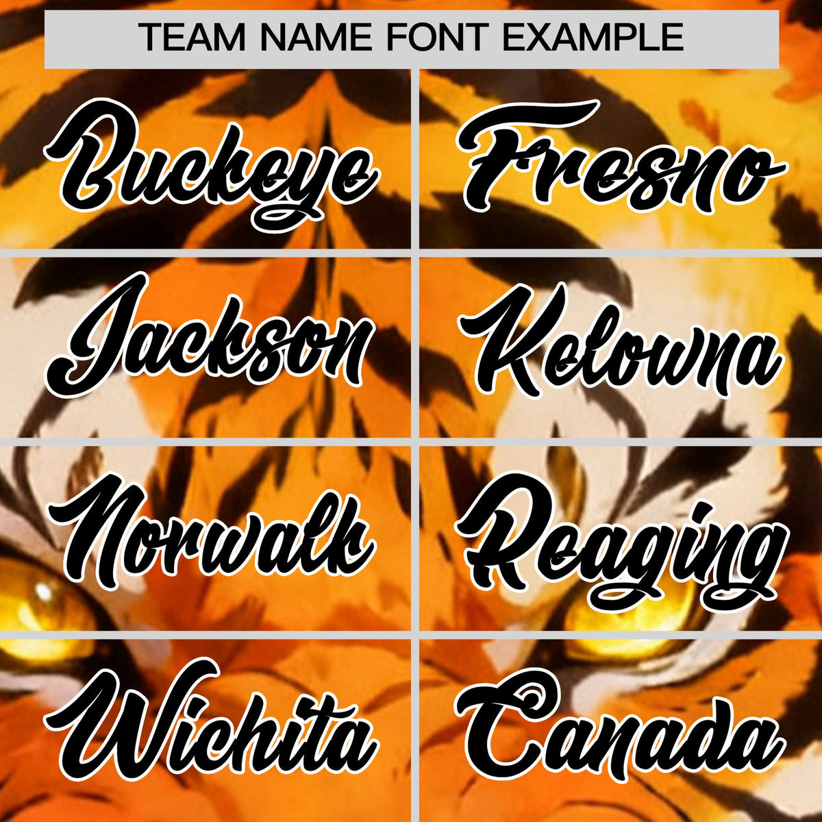 Custom Yellow Black White Tiger Animal Series Personalization Graffiti Pattern Baseball Jersey| KXKSHOP