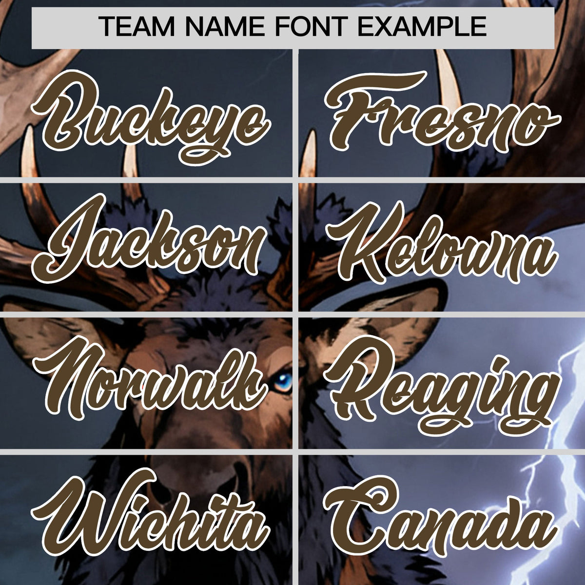 Custom Dark Blue Light Brown White Deer Animal Series Personalization Graffiti Pattern Baseball Jersey| KXKSHOP