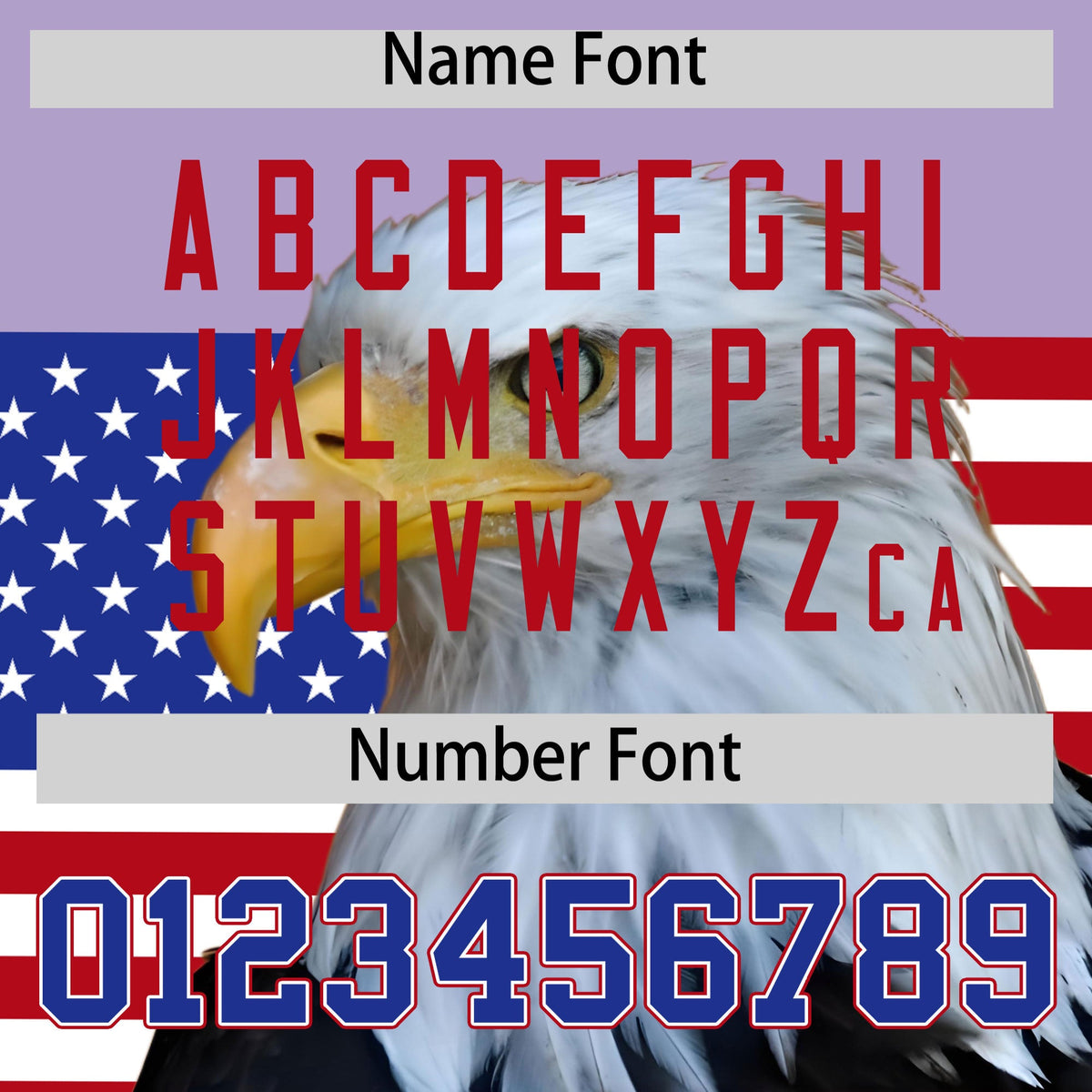 Custom Light Purple Royal Blue White American Flag Graffiti Pattern Split Fashion Independence Day Stretch Fabric Baseball Jersey| KXKSHOP