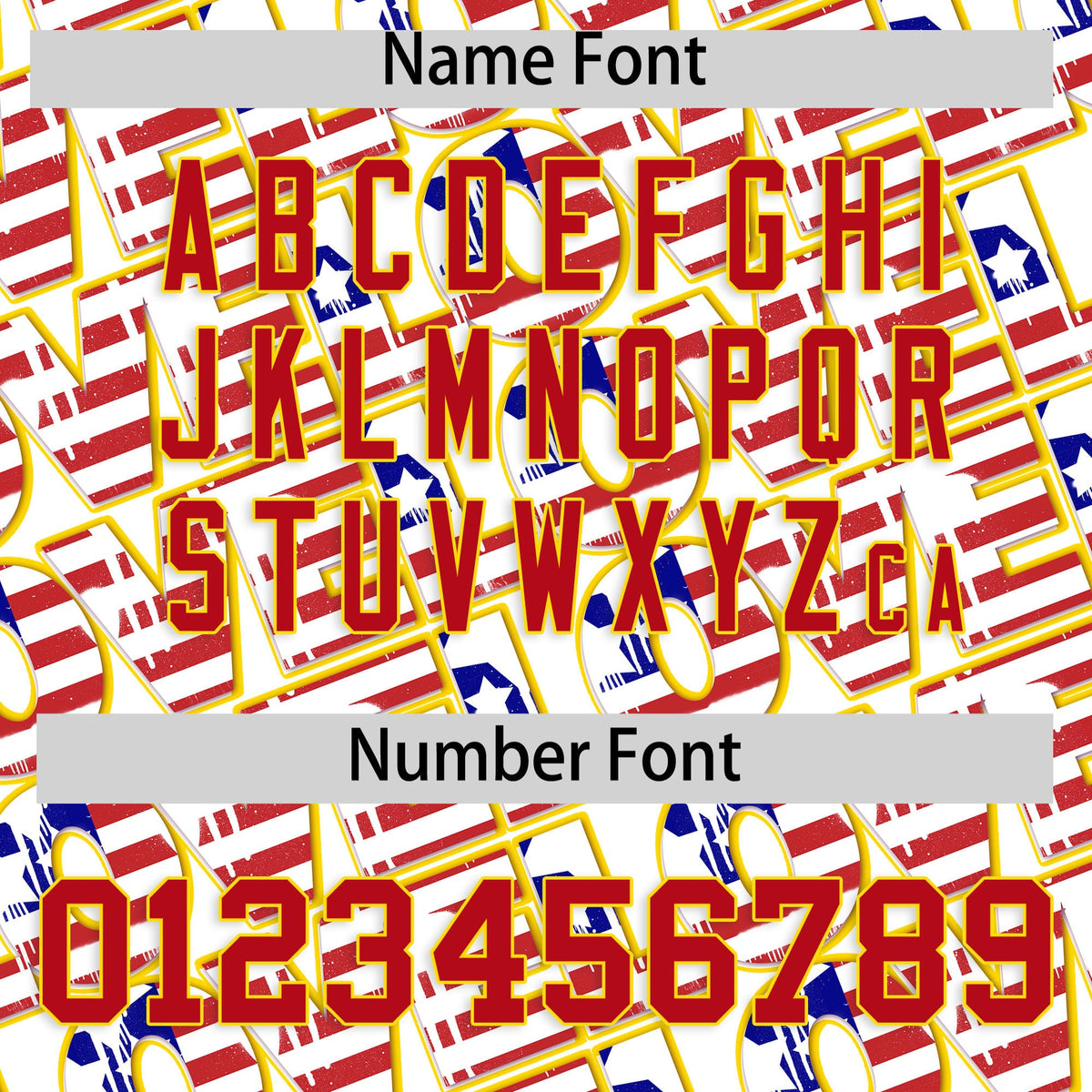 Custom White Red Gold American Flag Graffiti Pattern Split Fashion Independence Day Quick Dry Baseball Jersey| KXKSHOP