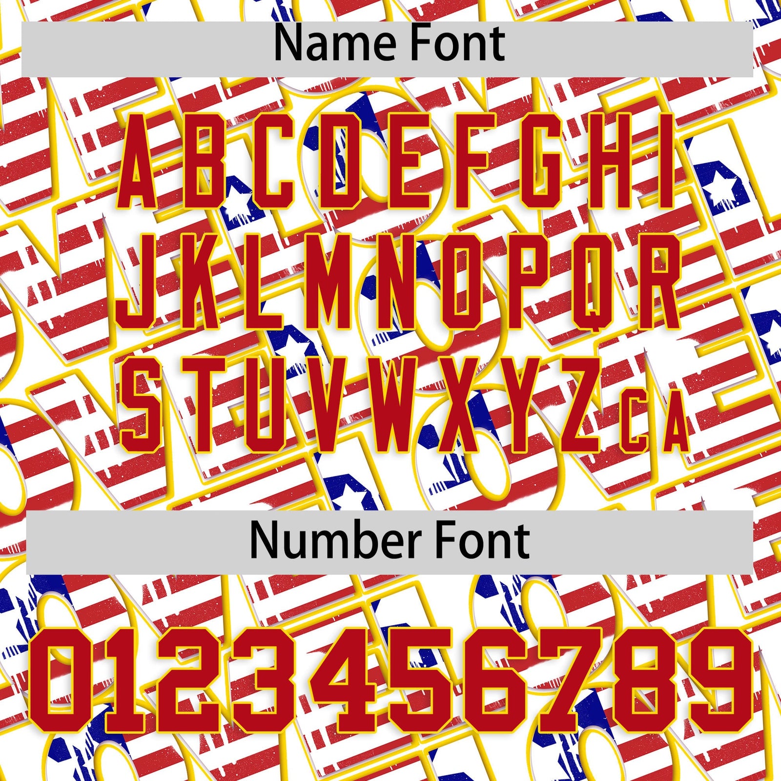 Custom White Red Gold American Flag Graffiti Pattern Split Fashion Independence Day Quick Dry Baseball Jersey| KXKSHOP